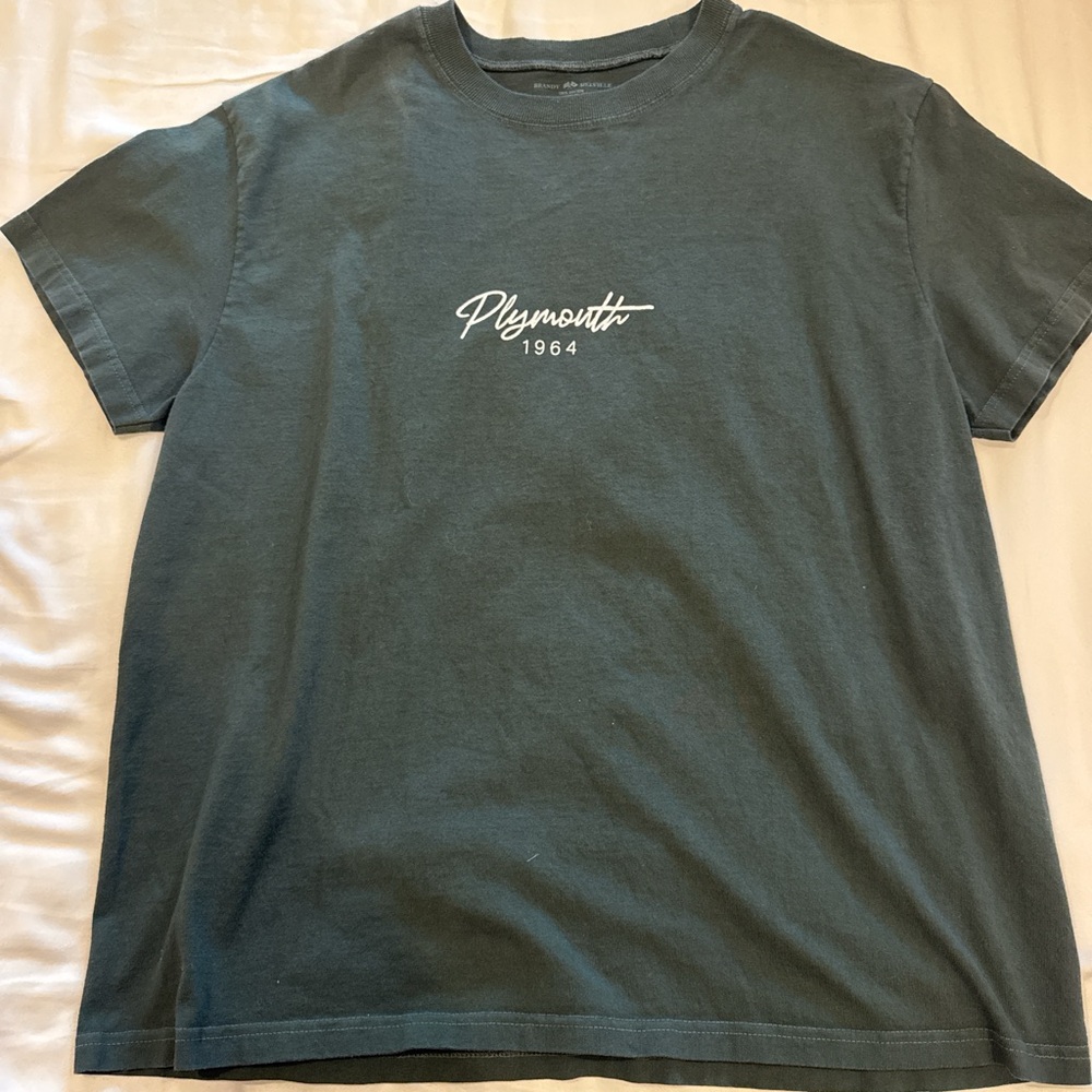 Brandy Melville Plymouth 1964 Green Short Sleeve Retro Car Tee